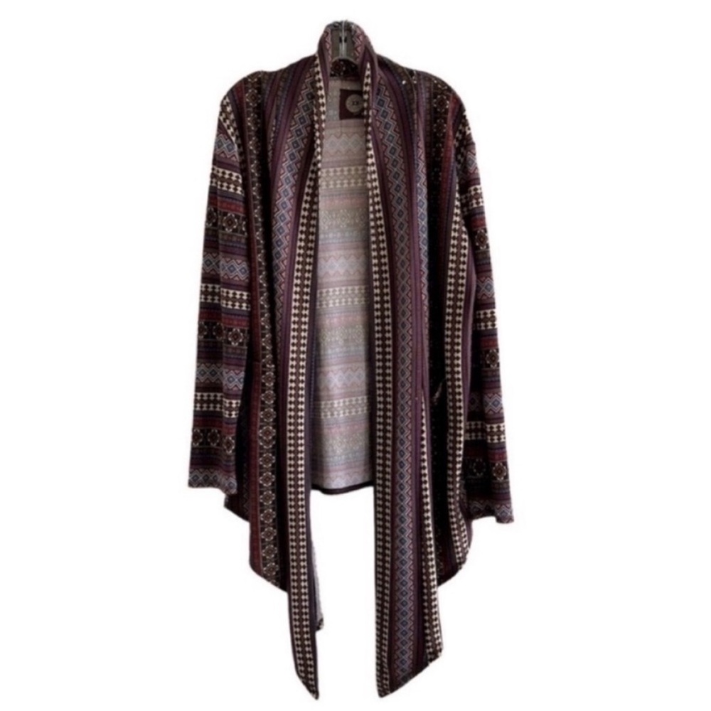 Double D Ranch Aztec Open Front Cardigan